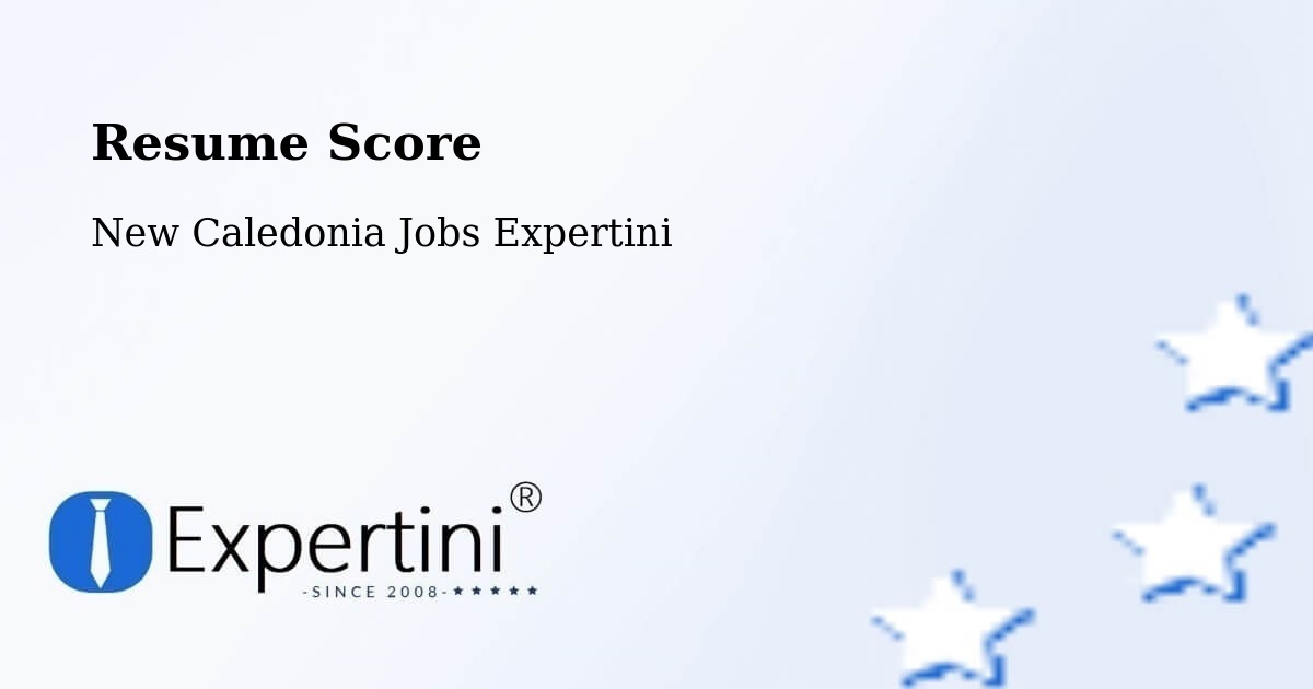 Resume Score & Job Description Match Tool – Balaba - New Caledonia Jobs Expertini